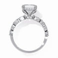thumbnail image 3 of 2.28 CT Princess Shape Diamond, Lab Grown Diamond Ring, Side Marquise And Round Diamond Anniversary Promise Ring, Delicate Ring For Women, 3 of 4