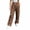 Brown, variant on Plus Size Womens Sweat Pants Wide Leg Joggers Loose Casual Pants with Drawstring and Pockets S-3XL