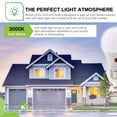 thumbnail image 4 of 3 Pack Bioluz LED Dusk to Dawn A19 Bulb Auto On/Off 60W Replacement 9W Photocell Photosensor Instant ON and 3 Min Delay Off 3000K Soft White Indoor/Outdoor Lighting Lamp Garage Hallway Yard Porch, 4 of 9