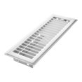 thumbnail image 3 of Imperial 3" x 10" White Louvered Steel Floor Register, 1-pk, 3 of 5