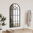 thumbnail image 1 of vidaXL Miroir Mural Noir 40x80 cm Arche Fer, 1 of 4