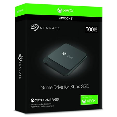 Seagate Game Drive for Xbox 500GB External USB 3.0 Portable Solid State Drive - Black