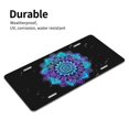 thumbnail image 6 of KAKALAD Teal And Purple Mandala 03 Aluminum Universal Car Vehicles License Plate 6" x 12" (4 Holes), 6 of 9