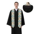 thumbnail image 4 of Haiem Playing Video Games Pattern Graduation Stole 2024 | Premium Satin Sash for Graduation Ceremony, 4 of 7