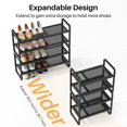 thumbnail image 4 of Zapatero extensible SNTD 47-78 cm, ajustable, de 4 niveles, 4 of 9
