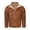Coffee, variant on Men's Big & Tall Corduroy Bomber Jackets, Fleece Lined Button Down Lapel Flannel Jacket Fall Winter Thickened Warm Trucker Jackets Coat with Pockets