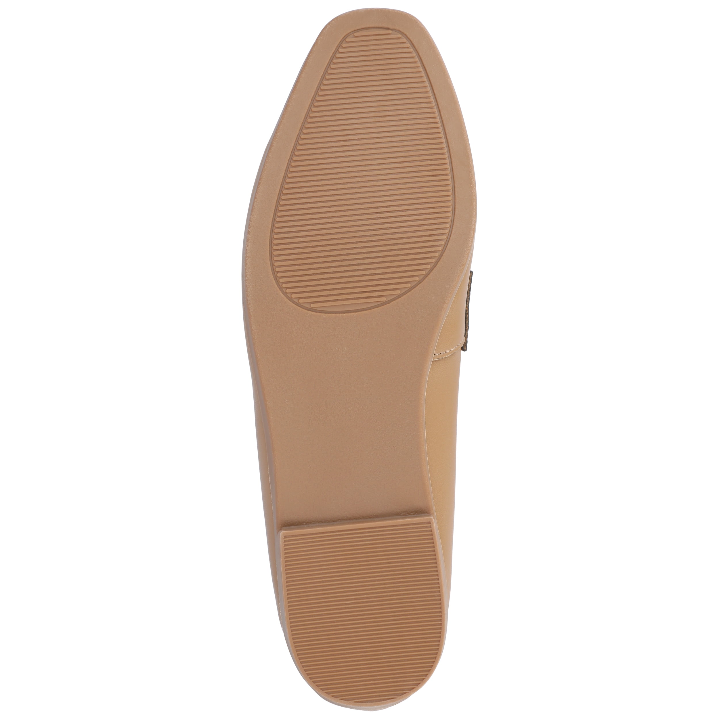 Journee Womens Myeesha Loafer Slip On Square Toe Dress Flats