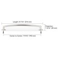 thumbnail image 2 of Richelieu BP863192BORB 7-9/16" Center To Center Handle Cabinet Pull From The Expression, 2 of 5