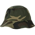 thumbnail image 2 of Bandana.com 65% Cotton 35% Polyester Bucket Hat for Men, Women, Kids - Woodland Camo - Single Piece - Large/Extra Large Size - Summer Cap Fishing Hat, 2 of 4