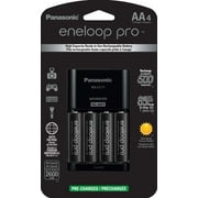 Panasonic Eneloop Pro Battery Charger with 4-Pack AA High Capacity Rechargeable Batteries