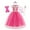 A03513-Red, variant on Benylion Girls Princess Aurora Costume 10T - Pink Fairy Tale Party Dress with Accessories Halloween Birthday Dress Up Outfit