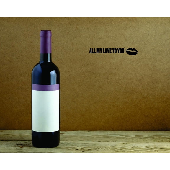 Do It Yourself Wall Decal Sticker All My Love To You Holiday Seasonal Quote Home Decor 16x40"