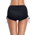 thumbnail image 5 of Minjewel Women's Leakproof High Waist Swim Trunks, Period Bikini Bottom Absorbent Swimwear for Teens, Bathing Suit,Black L, 5 of 6