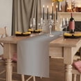 thumbnail image 2 of Brown Gray Ombre Short Table Runner 48 Inches Long, Modern Gradient Abstract Art Cotton Linen Table Runners Dresser Scarves, Fabric Tabletop Scarf Furniture Cover for Home Dinner Party Decor 13"x48", 2 of 8