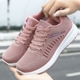 thumbnail image 3 of Chenyee Lace Up Mesh Sneakers for Women Lightweight Non Slip Casual Walking Running Sport Shoes, 3 of 6