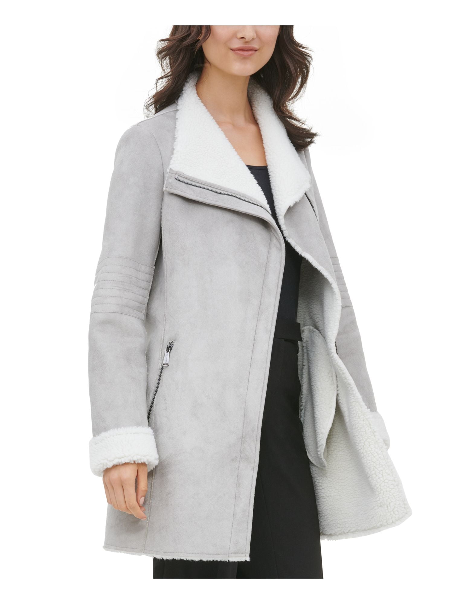 Faux Suede Wrap Jacket Size 
