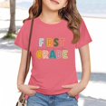 thumbnail image 2 of LIJCC Garçons Filles Premier Jour de Première Année Rentrée des Classes T-Shirt en Coton T-Shirt à Manches Courtes Haut T-Shirt à Imprimé Lettres Haut de Rentrée, 2 of 5