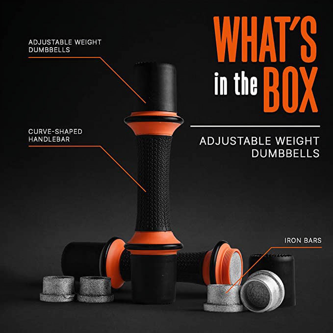 SQUATZ 7 lbs. Dumbbell Weight Set - Adjustable Weight All-in-One Versatile Dumbbells for Women, Non-Slip Neoprene Ideal for Common Movement and Multi Functional Exercise, Home Gym Training