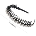 thumbnail image 4 of Visland Fermoir à Cheveux Brillant Coloré Strass Antidérapant Réutilisable Bord Étroit Serre-Tête Filles Accessoires Cheveux, 4 of 7