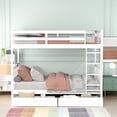 thumbnail image 2 of Solid Wood Twin-Over-Twin Bunk Bed, Durable Frame, Suitable for All Ages - Long-lasting for Family, 2 of 2