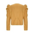 thumbnail image 4 of Women's Zip Up Jacket Puff Long Sleeve Cropped Jacket Casual Outerwear, 4 of 6