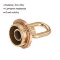 thumbnail image 4 of Unique Bargains 25kg Max Load 30x44mm M10 Thread Ring Shape Female Loop Eye Nut Gold Tone 2 Pack, 4 of 5