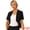 Balck, variant on Women's Cropped Short Sleeve Open Front Lapel Blazer S Navy Blue