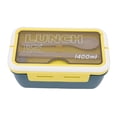 thumbnail image 1 of Ccdes 3 Compartments Bento Boxes, Thermal Lunch Box 3 Compartments With Spoon Chopsticks For School For Office, 1 of 8