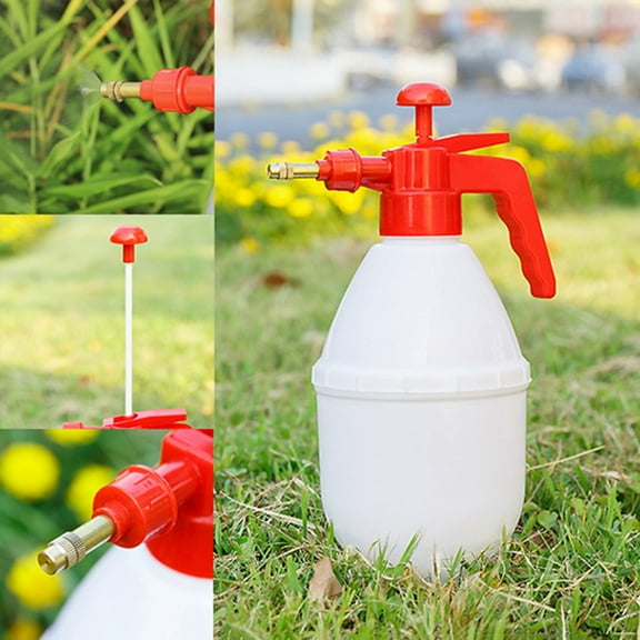 Handheld Garden Pump Sprayer, Lawn & Garden Pressure Water Spray Bottle with Adjustable Brass Nozzle, for Plants and Other Cleaning Solutions
