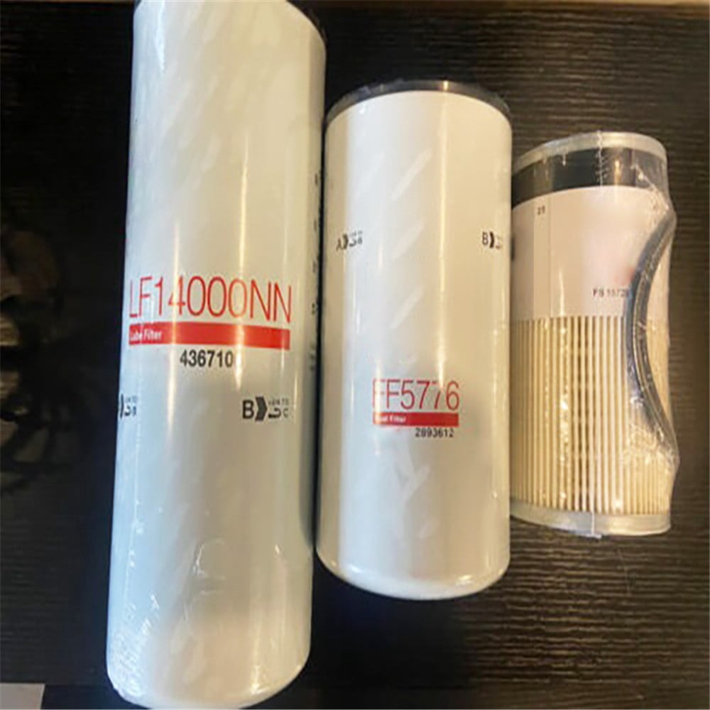 New Oil Fuel Filter For Cummins ISX Oil Change Kit LF14000NN FF5776 FS19728 US