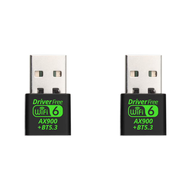 Adaptador Dongle USB 6 Compatible 5.3 900Mbps Doble Banda 2.4/5.8GHz Azul