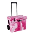thumbnail image 2 of 60 Quart Wheeled Cooler with Telescoping Handle – USA Made Rolling Hard Ice Chest, Pink White Camo | Frosted Frog, 2 of 2