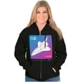 thumbnail image 3 of Vaporwave NASA Space Transportation Zip Up Hoodie Men's Women's Brisco Brands S, 3 of 6