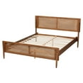 thumbnail image 4 of Baxton Studio Gardwin Mid-Century Wood Queen Size Platform Bed in Ash Walnut, 4 of 9
