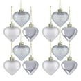 thumbnail image 2 of Costeam Valentine's Day Heart-Shaped Ornaments, Christmas Tree Baubles, Hanging Heart Decorations for Wedding Anniversary, 2 of 6