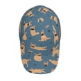 thumbnail image 2 of Qekee French Bulldog Yoga for Unisex Classic Polyester twill fabric Baseball Cap Soft Unconstructed Adjustable Size, 2 of 9