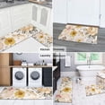 thumbnail image 5 of Pioneer Flower Floral Print Pattern Kitchen Rugs Sets Of 2,Anti Fatigue Kitchen Mat Rugs Non Slip Washable,Decorative Kitchen Floor Mats for Kitchen,Sink,Laundry,17"x30"+17"x47", 5 of 7