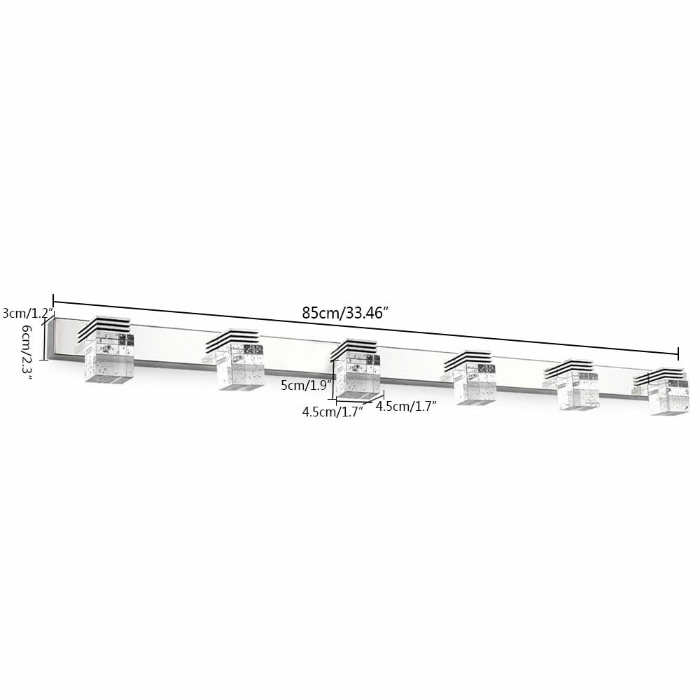1* LED Over Mirror Light, Modern Bathroom Mirror Light Fixtures, Over Long Mirror Lights