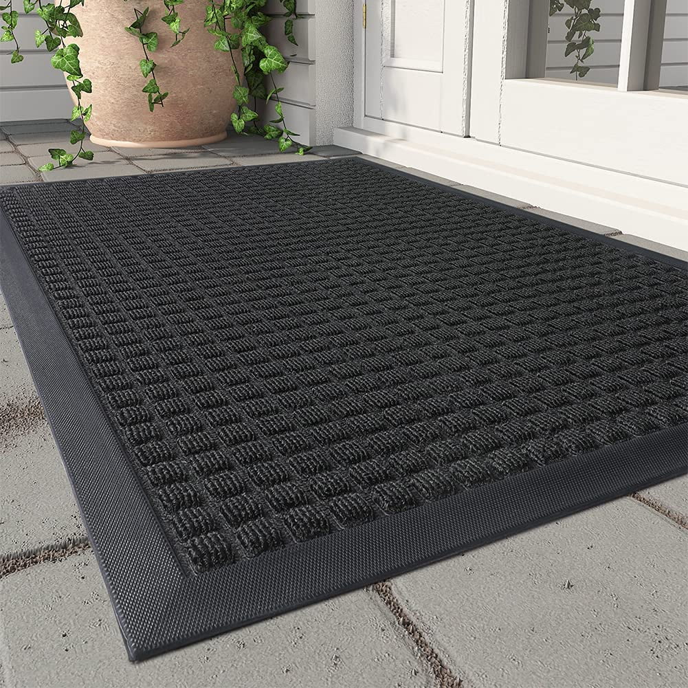 MontVoo Outdoor Mat Non Slip Door Mat 24"x47" Front Door Mat Absorbent