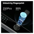 thumbnail image 3 of Smart Door Lock Indoor Password Fingerprint Remote Unlock Keycard Antihijack Alarm ,Easy to Operate, 3 of 9