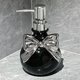 thumbnail image 4 of Dispensador de jabón de cerámica con forma de lazo | Dispensador de jabón líquido y loción para cocina y baño | Botella de prensa de cerámica blanca o negra, 4 of 5