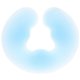 thumbnail image 2 of 1PC U-shaped Hole Pillow Face Massage Sleeping Lying Pillow Silicone Pad for Beauty Salon Spa Massage Parlors (Blue), 2 of 2