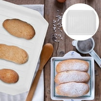 YEAHIBABY Ceramic Bacon Cooker Tray for Microwave Oven Kitchen Bakeware with Deep Groove for Fat Drainage