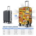 thumbnail image 6 of Bixox Washable Cars Printed Luggage Cover, Fashion Suitcase Protector Fits for Small luggage, 6 of 8