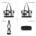 thumbnail image 6 of FORMRS Laptop Tote Bag for Women with 15.6" Computer Compartments Handbag, Gray Checkered Pattern, 6 of 7