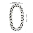 thumbnail image 4 of Unique Bargains 1pc Black Spot Hair Rollers for Women 11.42"x5.31" Black White, 4 of 6