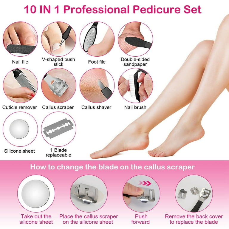 1PC Foot Files Scraper Double-sided Foot Grinder Files Dead Skin