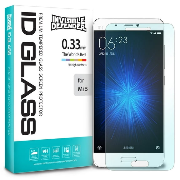 Xiaomi Mi 5 Screen Protector - Invisible Defender Glass [TEMPERED GLASS] HD Quality