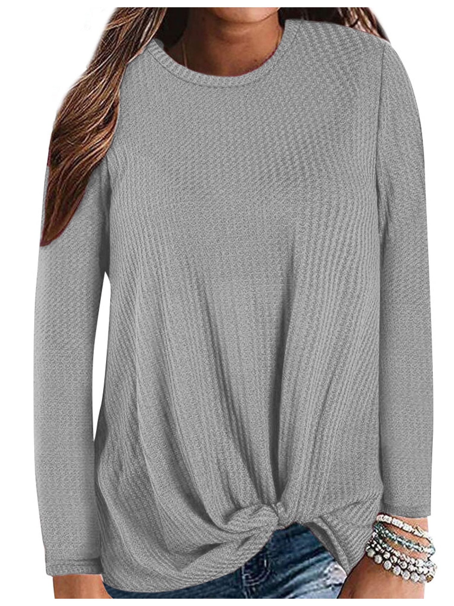 sweater with knot in front