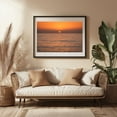 thumbnail image 3 of La Jolla Sunset - San Diego California Photography Sunset Ocean Seascape Minimalist Coast Beach Calm Black Framed Wall Art Print 12 x 18 inches, 3 of 4